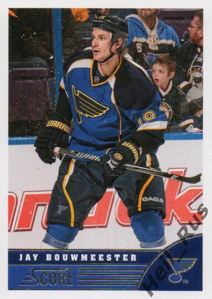 Хоккей Карточка Jay Bouwmeester/Джей Боумистер St. Louis Blues/Сент-Луис НХЛ/NHL