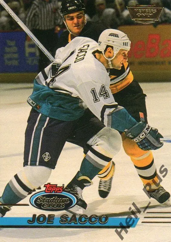 Хоккей Карточка Joe Sacco/Джозеф Сакко (Mighty Ducks of Anaheim/Анахайм) НХЛ/NHL