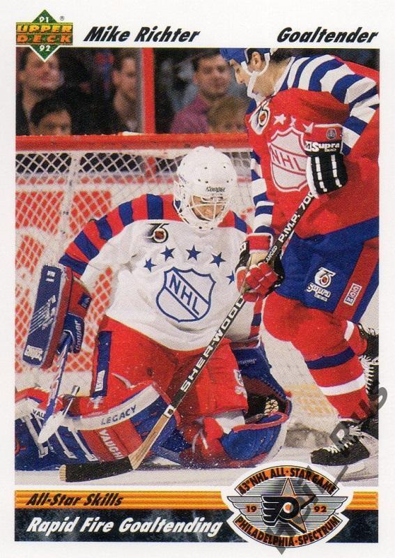 Хоккей. Карточка Mike Richter/Майк Рихтер New York Rangers НХЛ/NHL All-Star Game