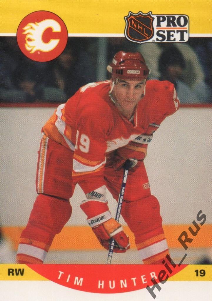 Хоккей. Карточка Tim Hunter / Тим Хантер (Calgary Flames/Калгари Флэймз) НХЛ/NHL