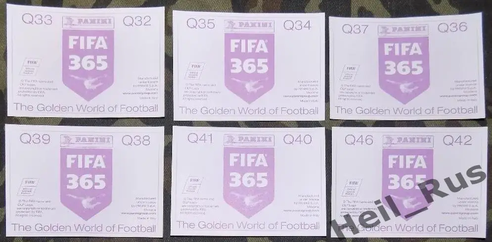 Футбол. Наклейки / стикеры. Спартак Москва, Панини ФИФА/Panini FIFA 365 1