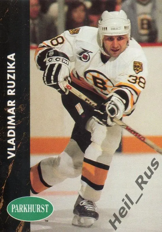 Хоккей. Карточка Vladimir Ruzicka/Владимир Ружичка Boston Bruins/Бостон НХЛ/NHL