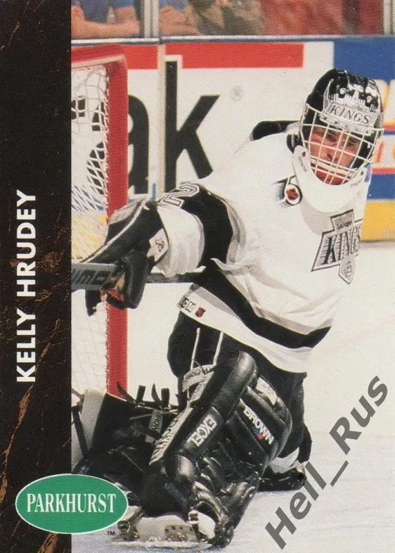 Хоккей. Карточка Kelly Hrudey / Келли Хруди (Los Angeles Kings/Кингз) НХЛ/NHL