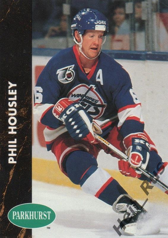 Хоккей. Карточка Phil Housley/Фил Хаусли (Winnipeg Jets/Виннипег Джетс) НХЛ/NHL