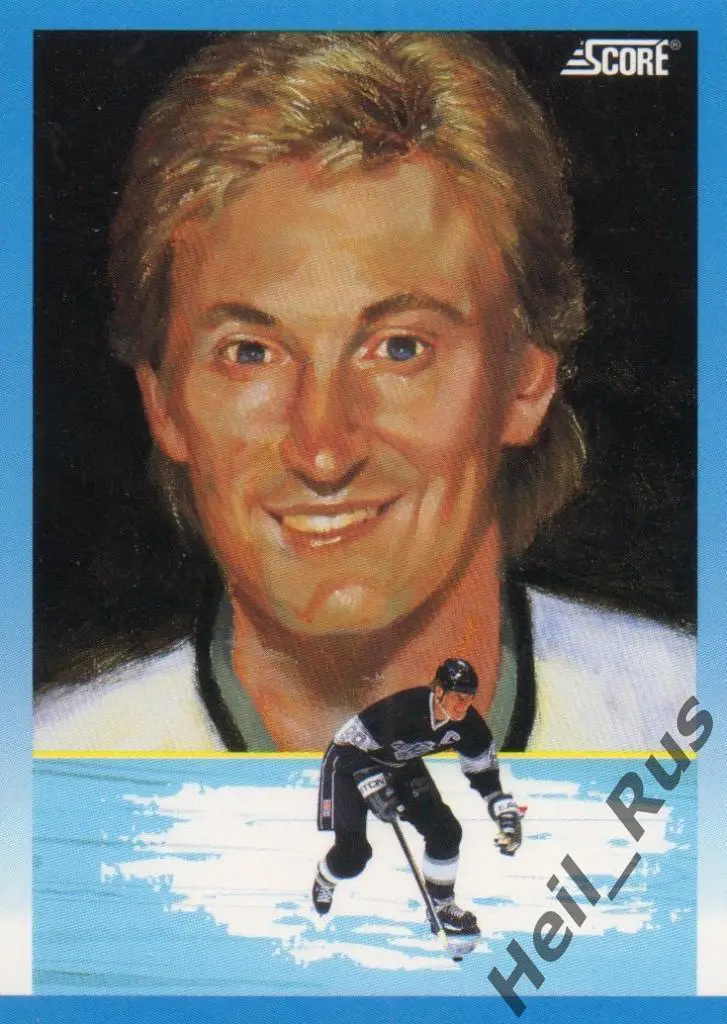 Хоккей; Карточка Wayne Gretzky/Уэйн Гретцки (Los Angeles Kings) НХЛ/NHL 1991-92