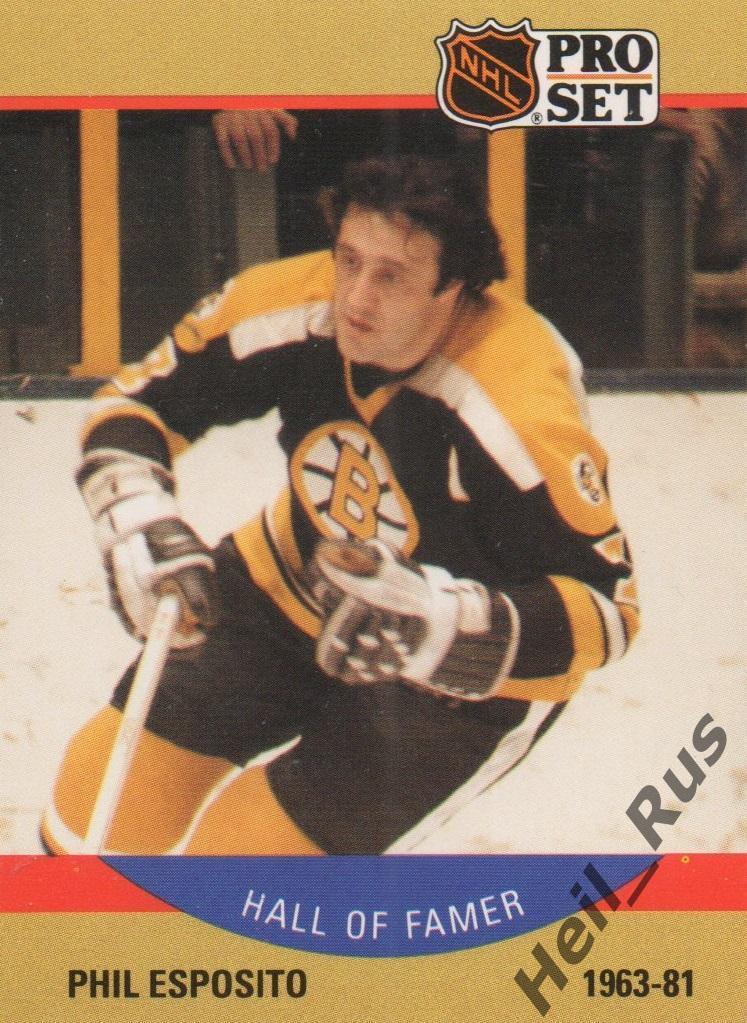 Хоккей Карточка Phil Esposito/Фил Эспозито (Boston Bruins/Бостон Брюинз) НХЛ/NHL