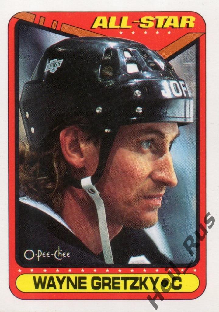 Хоккей; Карточка Wayne Gretzky/Уэйн Гретцки (Los Angeles Kings) НХЛ/NHL 1990-91