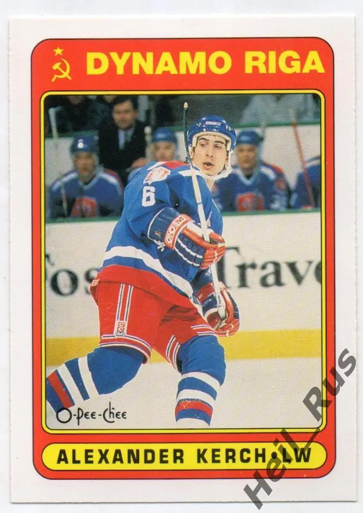Хоккей Карточка Александр Керч (Динамо Рига, Химик, СКА, Молот-Прикамье) НХЛ/NHL