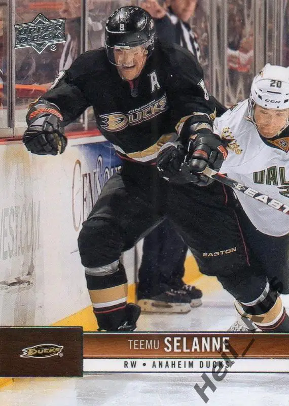 Хоккей. Карточка Teemu Selanne/Теему Селянне Anaheim Ducks/Анахайм Дакс НХЛ/NHL