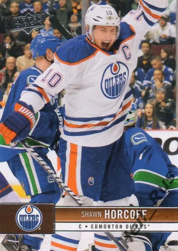 Хоккей. Карточка Shawn Horcoff/Шон Хоркофф (Edmonton Oilers / Эдмонтон) НХЛ/NHL