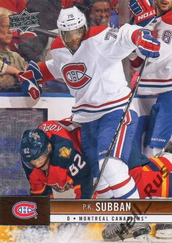 Хоккей Карточка P. K. Subban/Пи-Кей Суббан Montreal Canadiens / Монреаль NHL/НХЛ