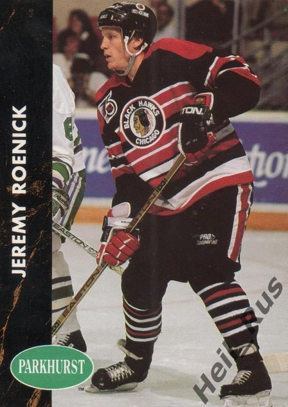 Хоккей. Карточка Jeremy Roenick/Джереми Реник Chicago Blackhawks/Чикаго НХЛ/NHL