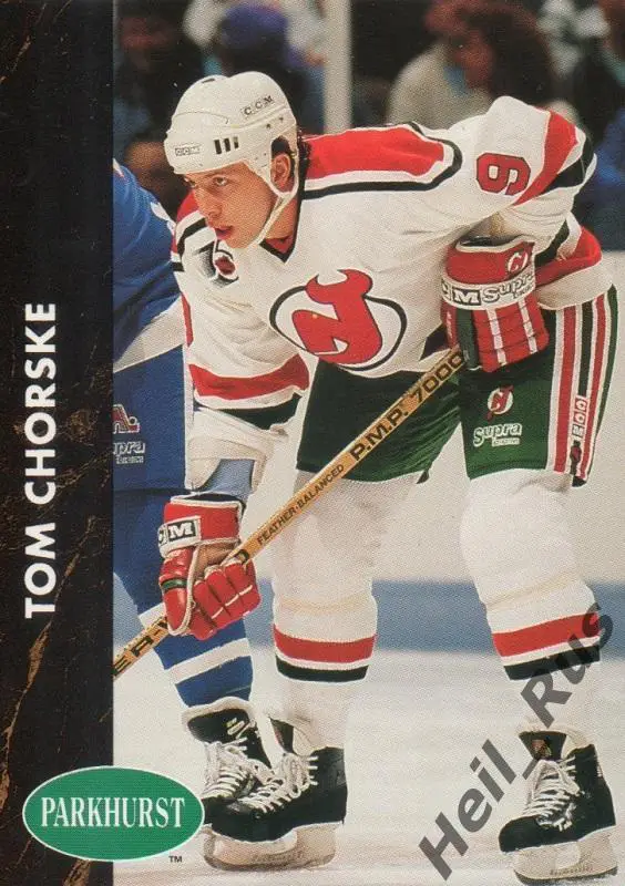 Хоккей. Карточка Tom Chorske/Том Чорски (New Jersey Devils / Нью-Джерси) НХЛ/NHL