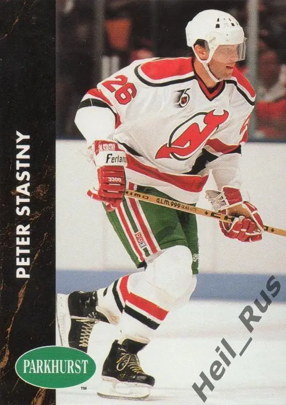 Хоккей Карточка Peter Stastny/Петер Штястны (New Jersey Devils / Девилз) НХЛ/NHL