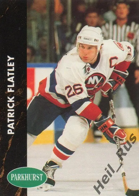 Хоккей. Карточка Patrick Flatley/Пэт Флэтли New York Islanders/Айлендерс НХЛ/NHL