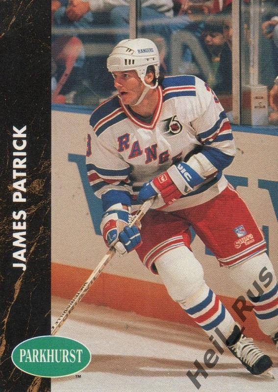 Хоккей Карточка James Patrick/Джеймс Патрик (New York Rangers/Рейнджерс) НХЛ/NHL