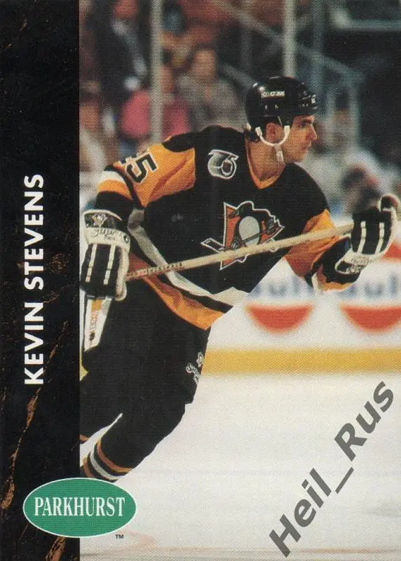 Хоккей. Карточка Kevin Stevens/Кевин Стивенс (Pittsburgh Penguins) НХЛ/NHL