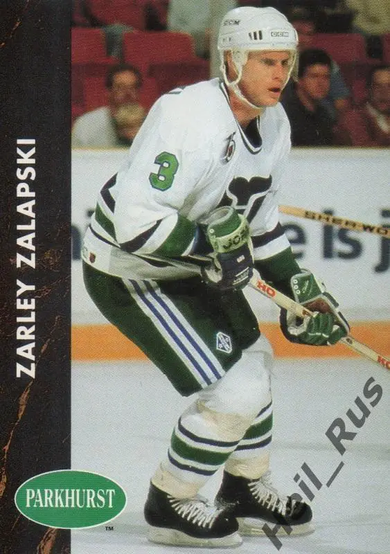 Хоккей Карточка Zarley Zalapski/Зарли Залапски Hartford Whalers/Хартфорд НХЛ/NHL