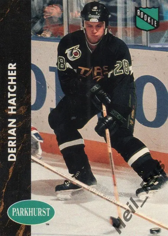 Хоккей. Карточка Derian Hatcher / Дериан Хэтчер (Minnesota North Stars) НХЛ/NHL