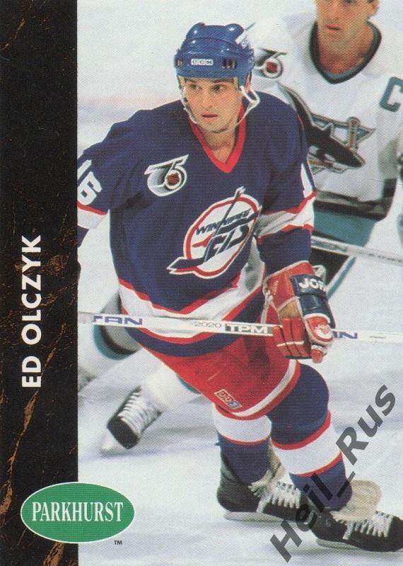 Хоккей. Карточка Ed Olczyk / Эд Ольчик (Winnipeg Jets / Виннипег Джетс) НХЛ/NHL