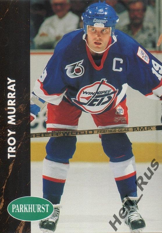 Хоккей. Карточка Troy Murray/Трой Мюррей (Winnipeg Jets/Виннипег Джетс) НХЛ/NHL
