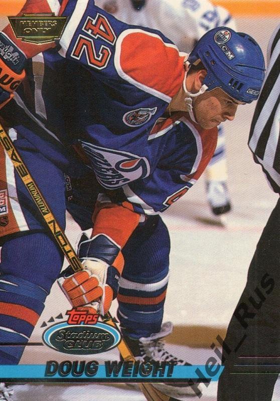 Хоккей. Карточка Doug Weight/Дуг Уэйт (Edmonton Oilers/Эдмонтон Ойлерз) НХЛ/NHL