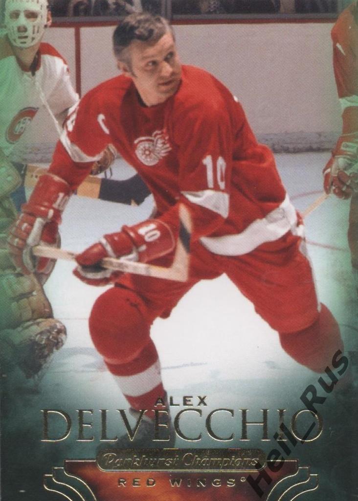 Хоккей. Карточка Delvecchio/Алекс Дельвеккио (Detroit Red Wings/Детройт) НХЛ/NHL