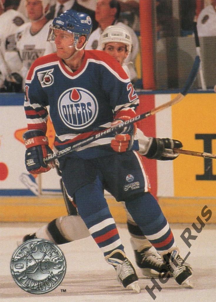 Хоккей. Карточка Vincent Damphousse / Венсан Дамфусс (Edmonton Oilers) НХЛ / NHL
