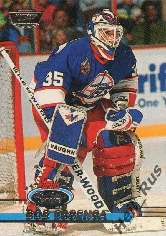 Хоккей. Карточка Bob Essensa/Боб Эссенса (Winnipeg Jets/Виннипег Джетс) НХЛ/NHL