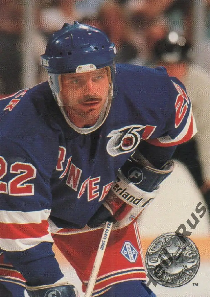 Хоккей; Карточка Mike Gartner/Майк Гартнер (New York Rangers / Нью-Йорк) НХЛ/NHL