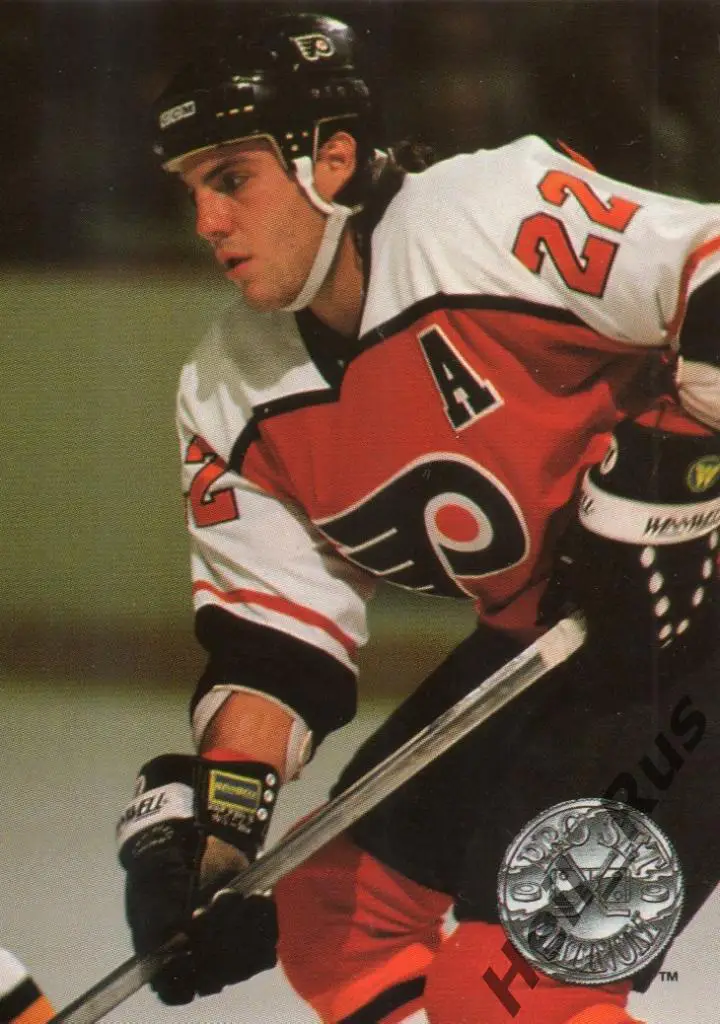 Хоккей. Карточка Rick Tocchet/Рик Токкет Philadelphia Flyers/Филадельфия НХЛ/NHL