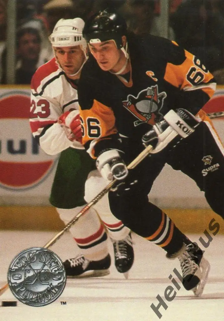 Хоккей; Карточка Mario Lemieux/Марио Лемье Pittsburgh Penguins/Питтсбург NHL-НХЛ
