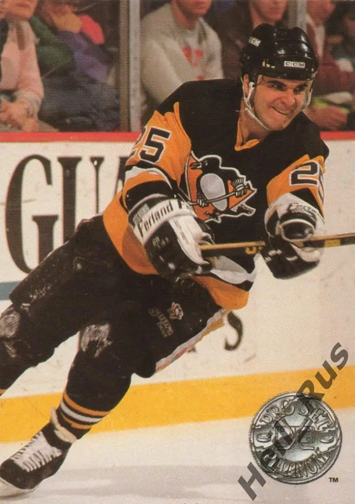 Хоккей; Карточка Kevin Stevens / Кевин Стивенс (Pittsburgh Penguins) НХЛ/NHL