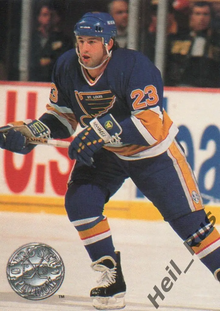 Хоккей. Карточка Rich Sutter/Рич Саттер (St. Louis Blues/Сент-Луис Блюз) НХЛ/NHL