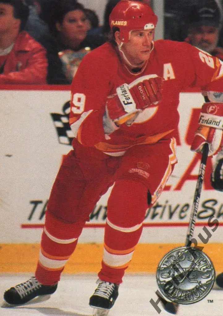 Хоккей. Карточка Joel Otto/Джоэль Отто (Calgary Flames / Калгари Флэймз) НХЛ/NHL