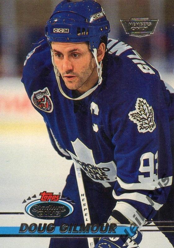 Хоккей. Карточка Doug Gilmour / Дуг Гилмор (Toronto Maple Leafs/Торонто) НХЛ/NHL