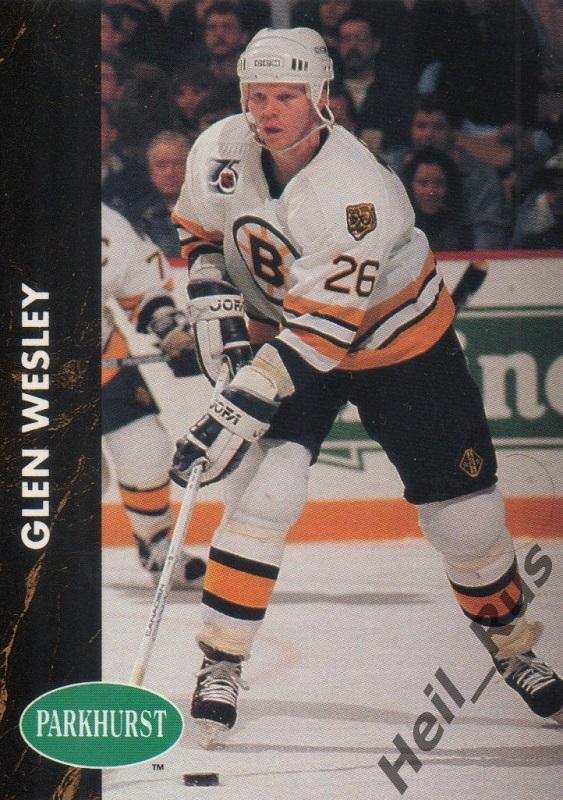 Хоккей. Карточка Glen Wesley / Глен Уэсли (Boston Bruins/Бостон Брюинз) НХЛ/NHL