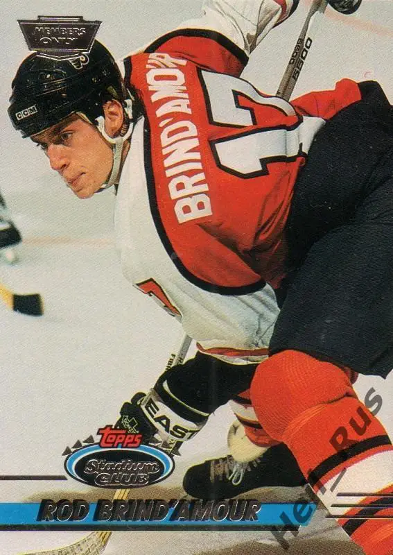 Хоккей. Карточка Rod Brind'Amour / Род Бриндамор (Philadelphia Flyers) НХЛ/NHL