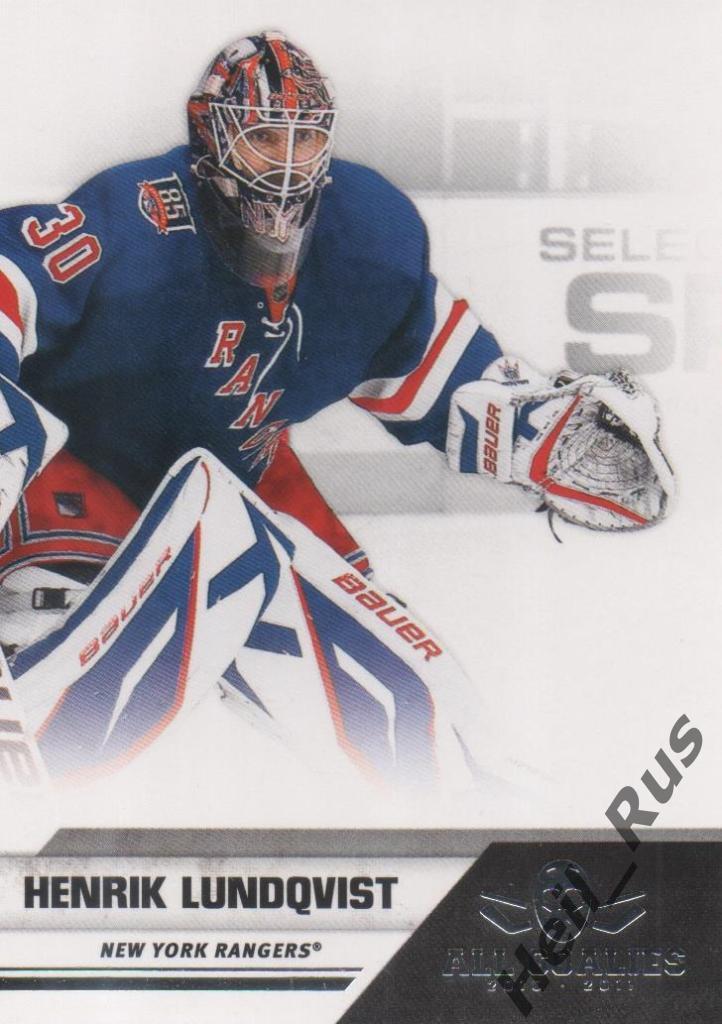 Хоккей. Карточка Henrik Lundqvist / Хенрик Лундквист (New York Rangers) НХЛ, NHL