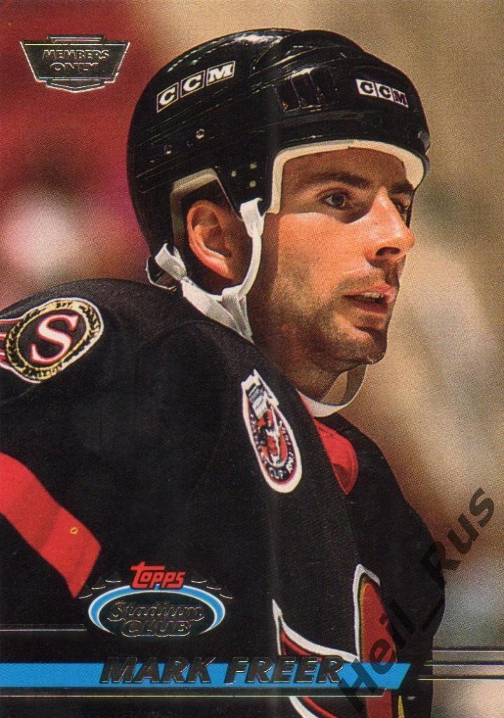 Хоккей. Карточка Mark Freer/Марк Фрир (Ottawa Senators/Оттава Сенаторз) НХЛ/NHL