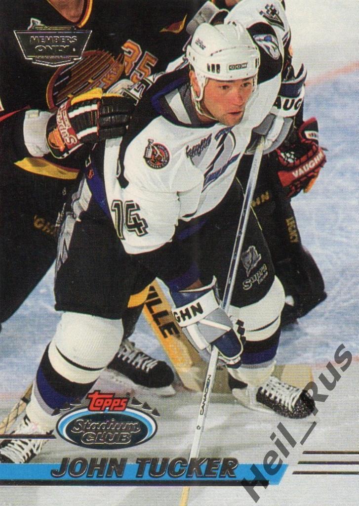 Хоккей. Карточка John Tucker/Джон Такер (Tampa Bay Lightning/Тампа-Бэй) НХЛ/NHL