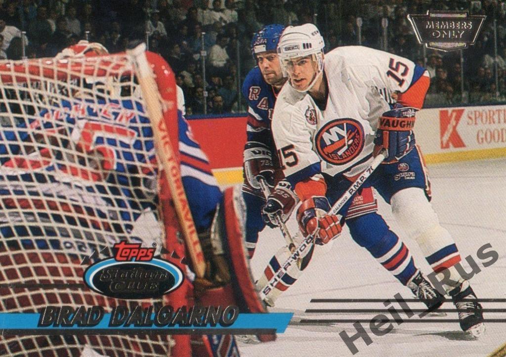 Хоккей Карточка Brad Dalgarno/Брэд Далгарно New York Islanders/Айлендерс НХЛ/NHL