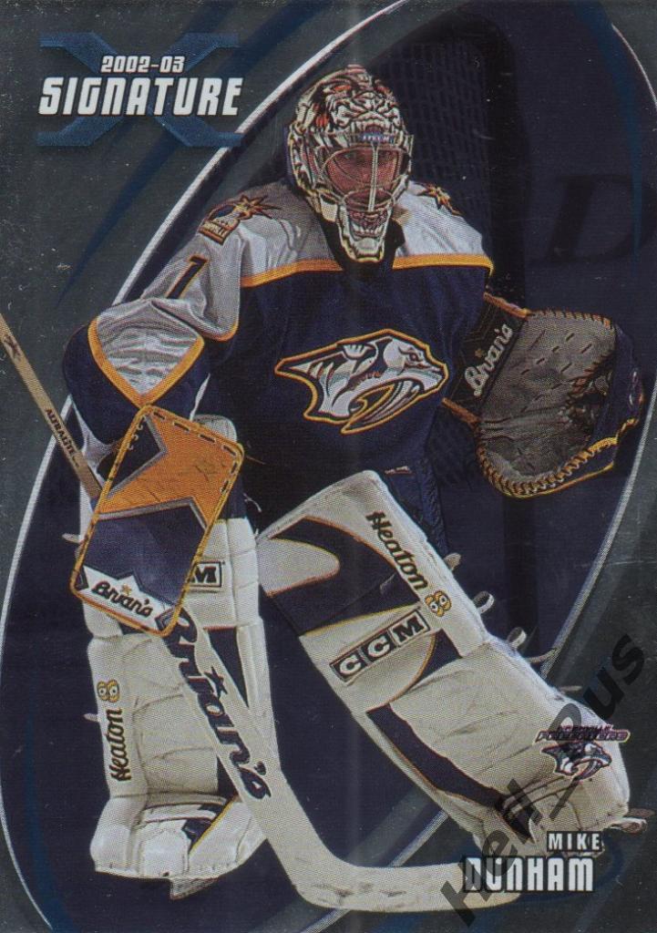 Хоккей. Карточка Mike Dunham/Майк Данхем (Nashville Predators / Нэшвилл) НХЛ/NHL