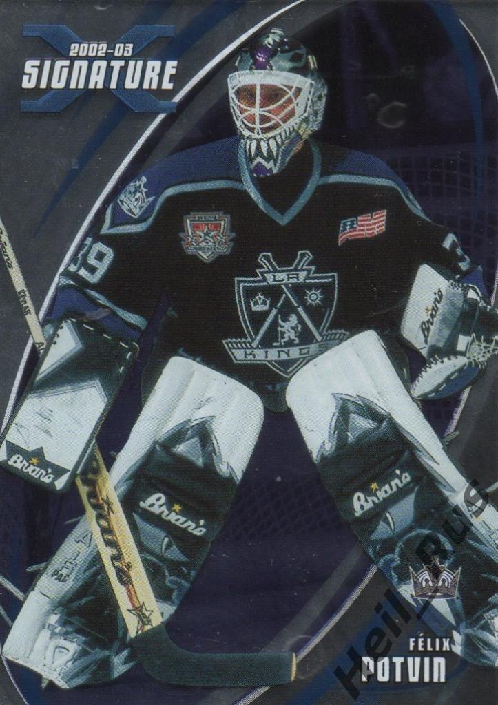 Хоккей. Карточка Felix Potvin/Феликс Потвен (Los Angeles Kings / Кингз) НХЛ/NHL