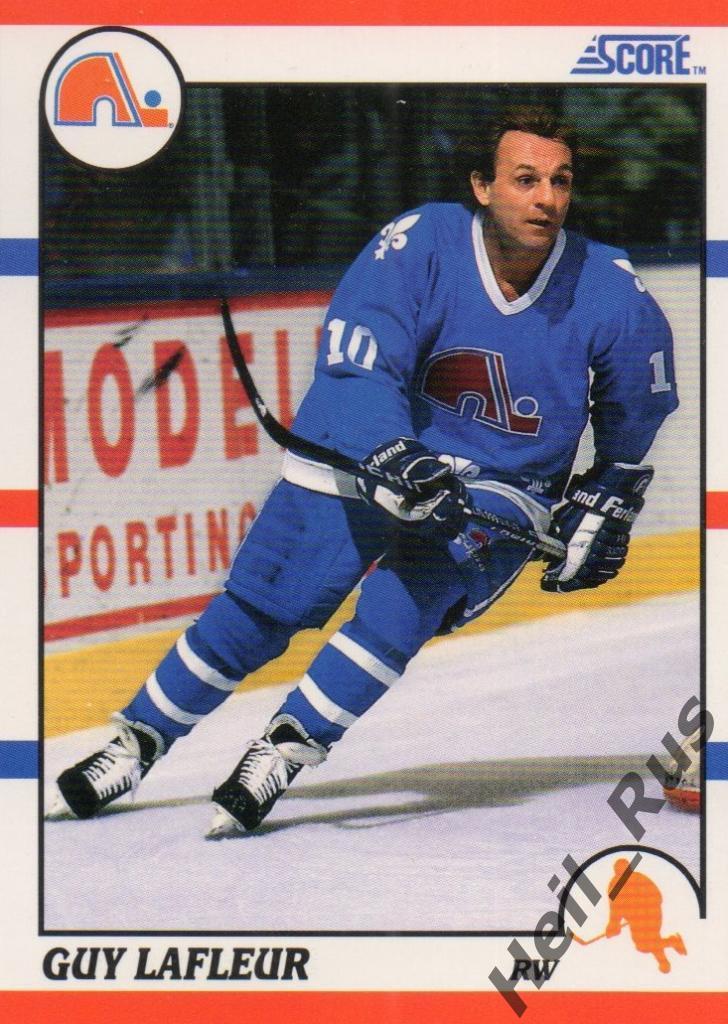 Хоккей. Карточка Guy Lafleur/Ги Лафлер (Quebec Nordiques/Квебек Нордикс) НХЛ/NHL