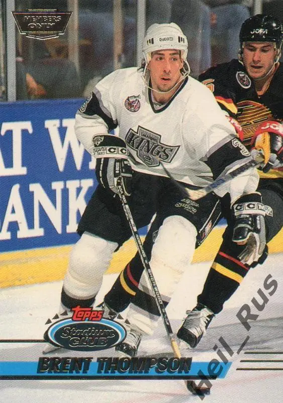 Хоккей. Карточка Brent Thompson/Брент Томпсон (Los Angeles Kings/Кингз) НХЛ/NHL