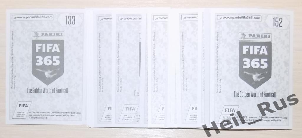 Футбол Chelsea FC / Челси полный комплект из 20 наклеек/стикеров Panini FIFA 365 1