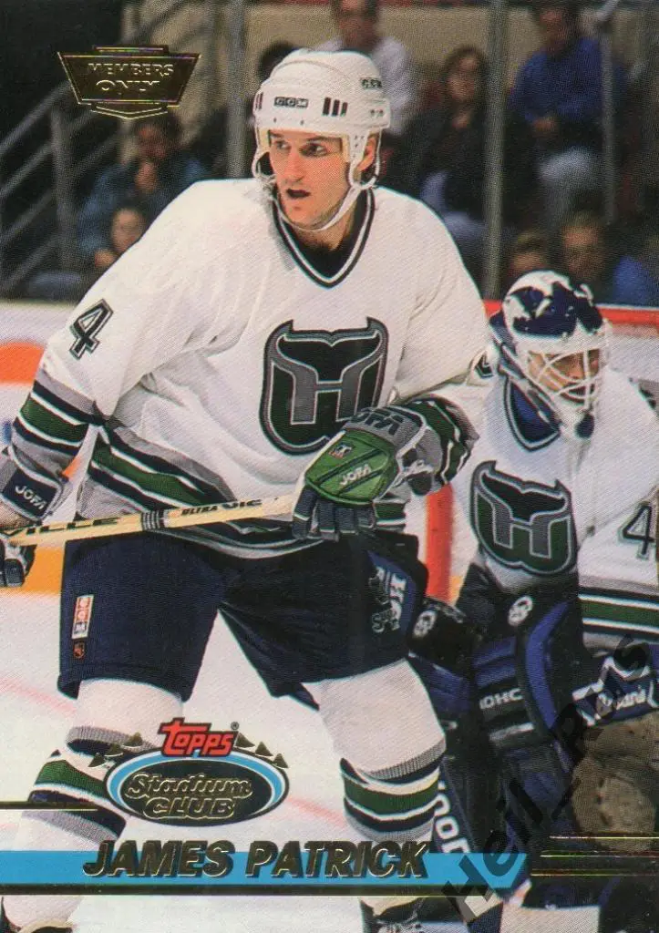 Хоккей. Карточка James Patrick/Джеймс Патрик Hartford Whalers / Хартфорд НХЛ/NHL