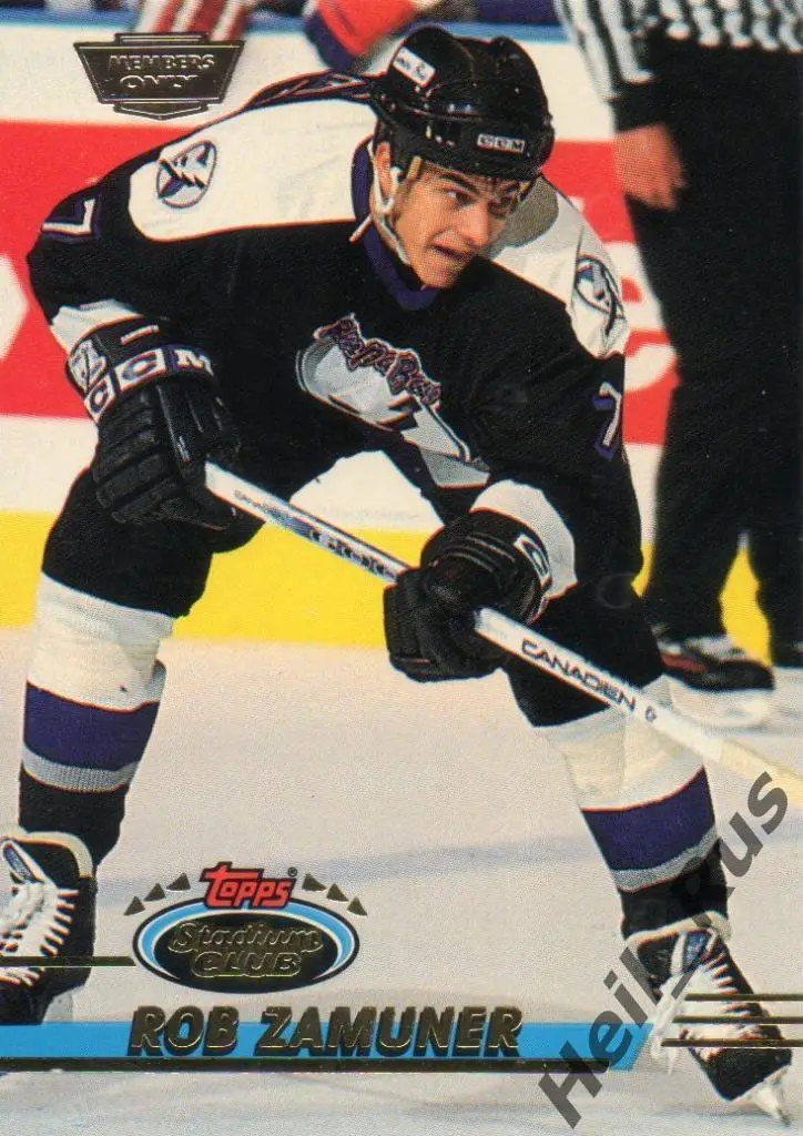 Хоккей. Карточка Rob Zamuner/Роб Замунер Tampa Bay Lightning / Тампа-Бэй НХЛ/NHL