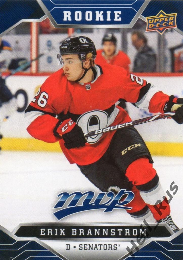 Хоккей Карточка Erik Brannstrom/Эрик Бреннстрем (Ottawa Senators/Оттава) НХЛ/NHL
